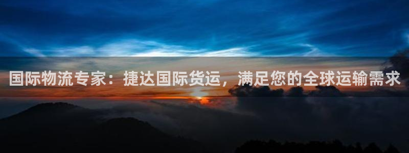 尊龙凯时能不能提现?：国际物流专家：捷达国际货运，满足您