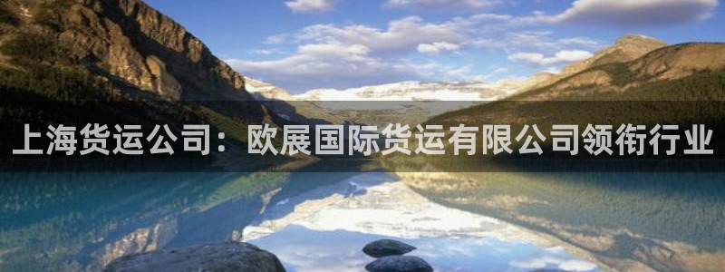 z6尊龙凯时官方：上海货运公司：欧展国际货运有限公司领衔