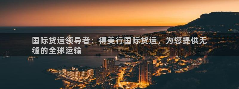 尊龙凯时处理未到账：国际货运领导者：得美行国际货运，为您