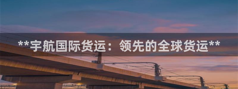 尊龙凯时 - 人生就是搏有假吗：**宇航国际货运：领先的