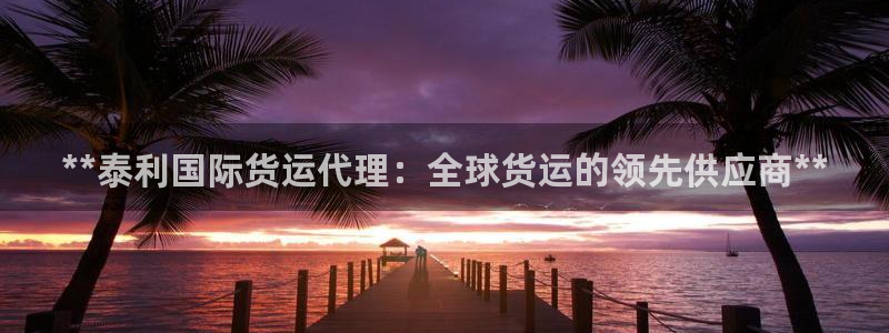 尊龙人生就是-首页(中国)有限公司：**泰利国际货运代理
