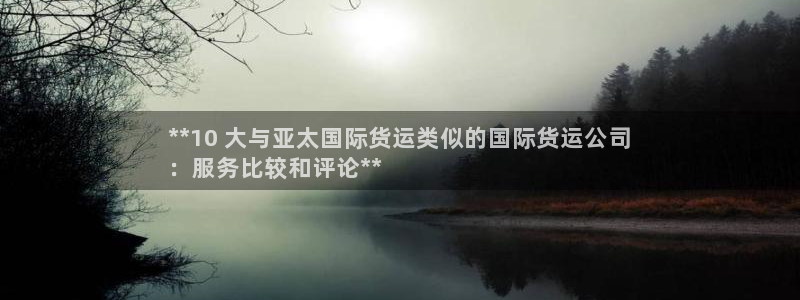 尊龙凯时人生就是搏官：**10 大与亚太国际货运类似的国