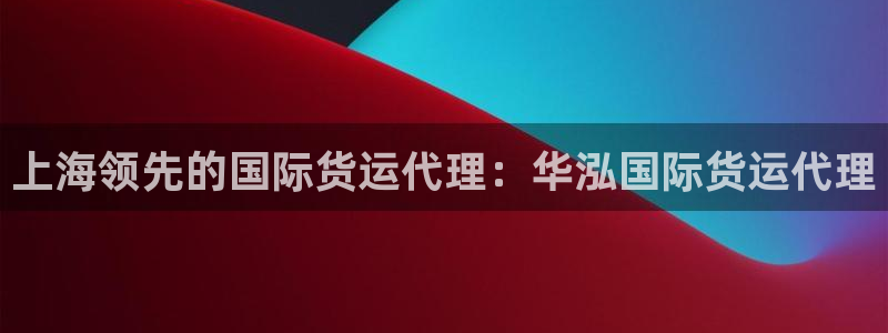 尊龙人生就是一博!：上海领先的国际货运代理：华泓国际货运