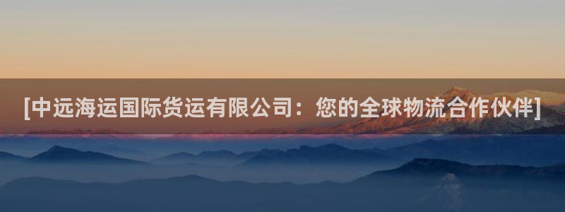 尊龙官方网站：[中远海运国际货运有限公司：您的全球物流合