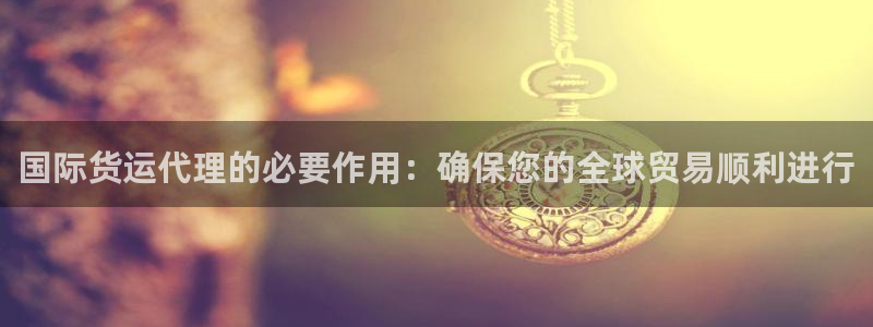 尊龙500价格：国际货运代理的必要作用：确保您的全球贸易