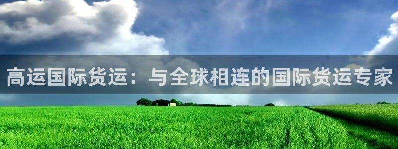 尊龙凯时最新平台登陆：高运国际货运：与全球相连的国际货运